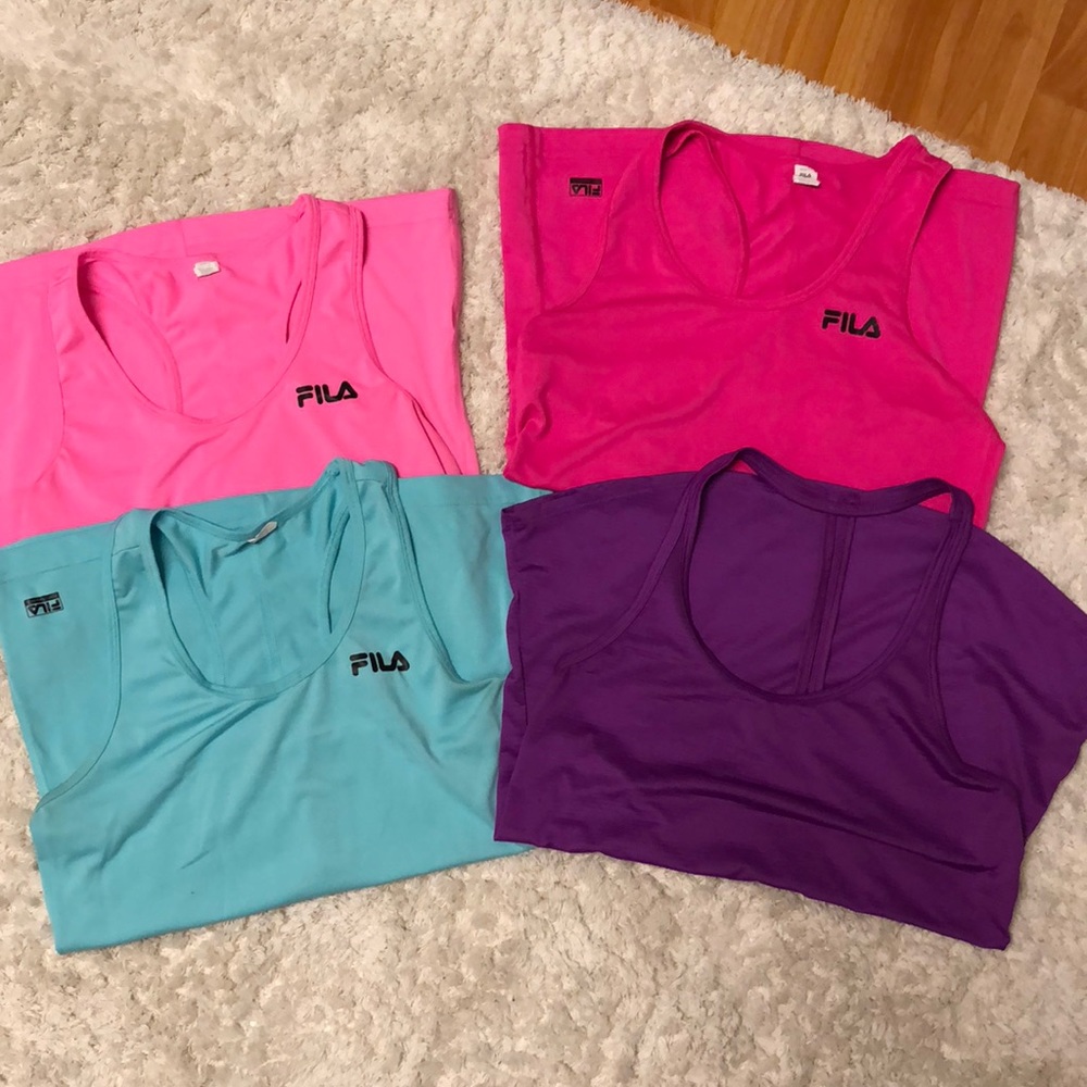 Colored workout tanks